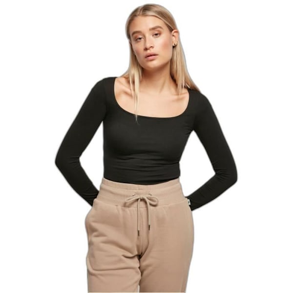 Urban Classics Organic pitkähihaisen naisen paita - musta - L musta L