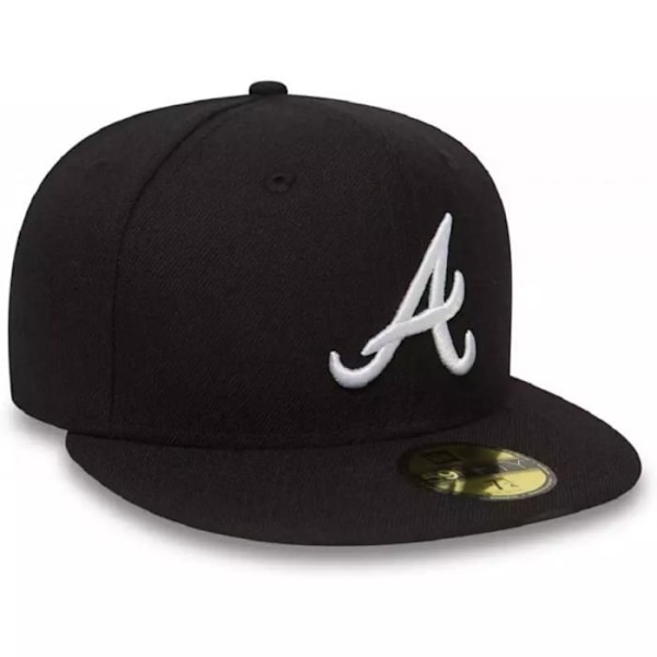 Keps - NEW ERA - BASIC Atlanta Braves - Svart - Bomull - Polyester - 8
