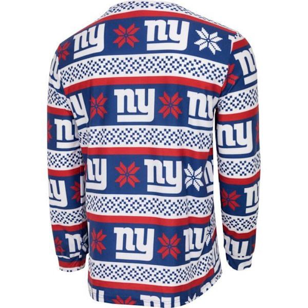 NFL-hold Vinter JULE Pyjamas Sæt skjorte og bukser New York Giants M