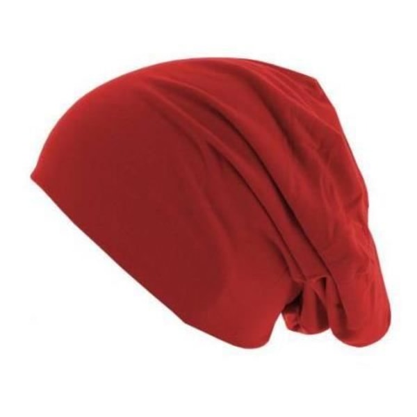 MasterDis - Lång Jersey Beanie röd
