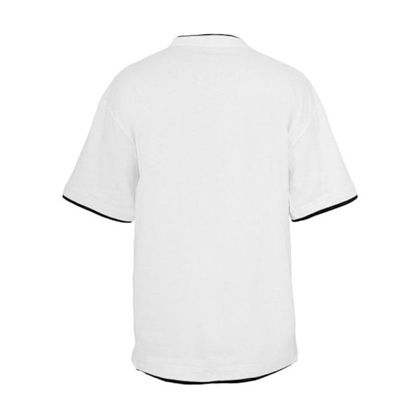 T-paita - Urban Classic - Pitkä malli - 100% Puuvilla - Pitkähiha - Klassinen kaulus vit svart XL
