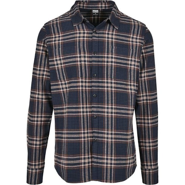 Chemise À Carreaux Campus - URBAN CLASSICS - Mand - Blå/Rød - Lange Ærmer - Standard Pasform Blå röd M