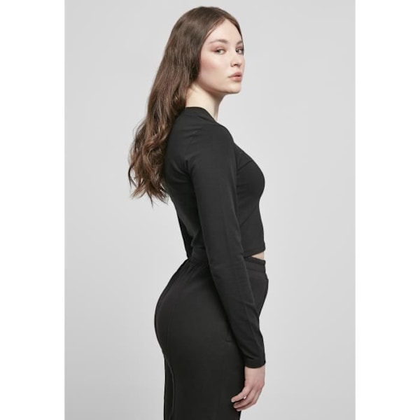 Naisten pitkähihainen t-paita Urban Classics orgaaninen (GT) - musta - XXL Svart XXXXXL