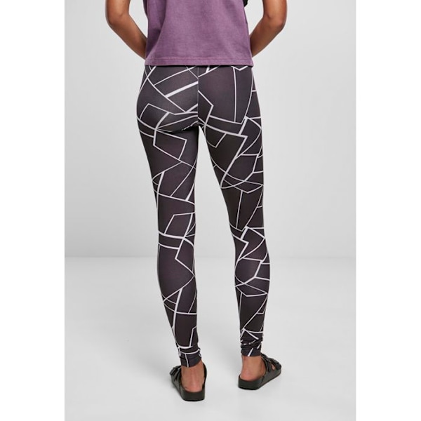 Naisten legginsit - Urban Classics - aop - Musta - Optimaalinen mukavuus - Stretch-leikkaus svart S