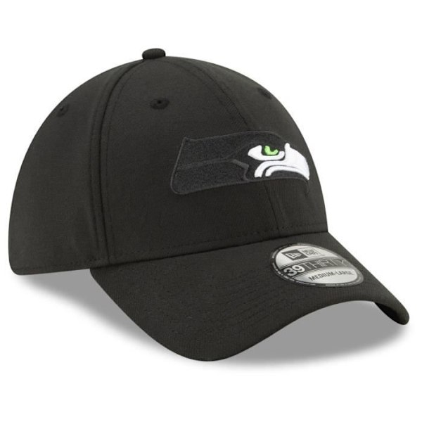 New Era 39Thirty Stretch-Fit NFL Kasket - ELEMENTS 2.0 sort Seattle Seahawks S / M