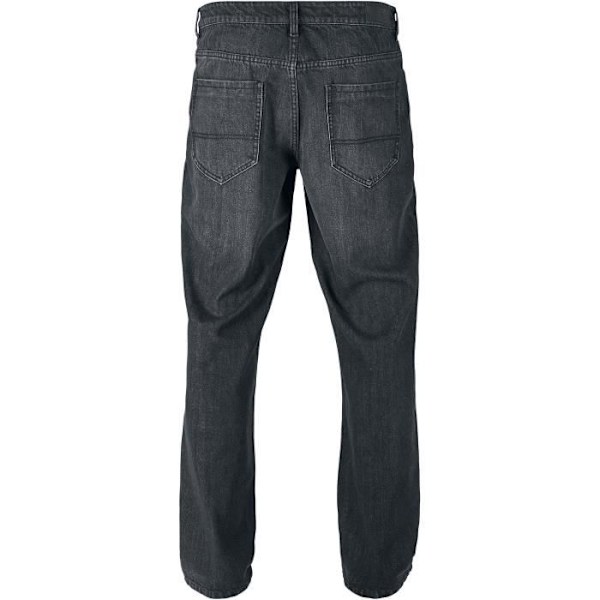 Jean herre Urban Classics Loose Fit - Sort - Løs pasform - Standard størrelse Svart 38/34