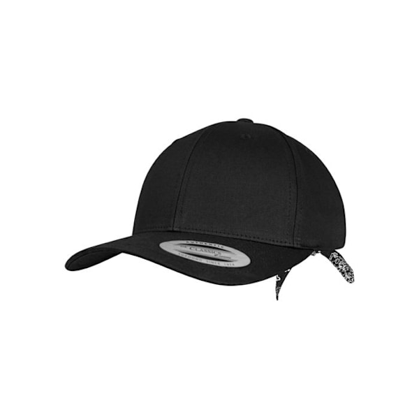 Kasket - Flexfit - Bøjet - Sort - Unisex - Forår/Sommer svart/svart Unik storlek