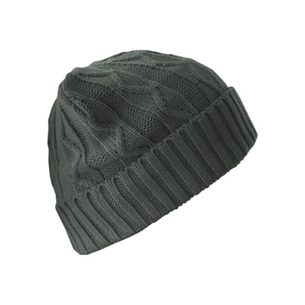 Huva - MSTRDS - Kabelplatta - Mörkbrun - 100% Polyakryl - Fodrad med fleece Mörkbrun