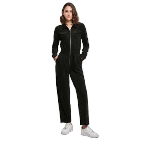 Urban Classics corduroy kombination til kvinder - sort - L Svart XS