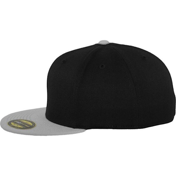 Lippalakki - Flexfit - 210 2-väri - Musta/Harmaa - Polyamidi/Elastaani - Vapaa-aika svart grå L/XL