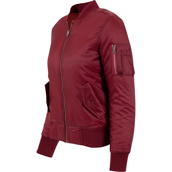 Bomberjakke dame Urban Classic basic Bordeaux XS