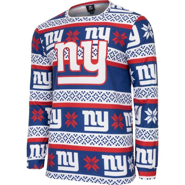 NFL-hold Vinter JULE Pyjamas Sæt skjorte og bukser New York Giants jag