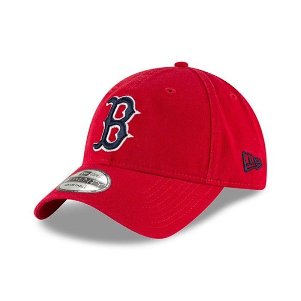 Basebollkeps - New Era - Boston Red Sox - 100% Bomull - Unisex - Justerbar Röd Unik storlek
