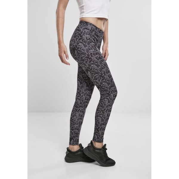 Urban Classics aop leggings för kvinnor (plusstorlekar) - marmorerad svart - XXL