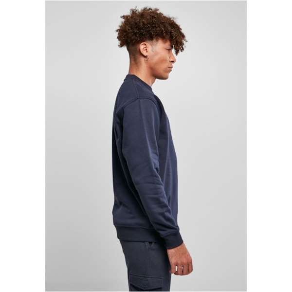 Sweatshirt - URBAN CLASSICS - Rundhals - Marinblå - Långärmad - Unisex marinblå jag