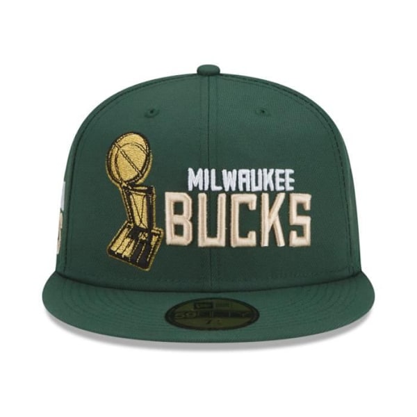 New Era 59Fifty Fitted Cap - NBA MESTERSKAB Milwaukee Bucks grön keltisk