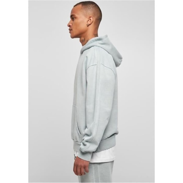 Huppari - Urban Classics - Heavy Terry Garment Dye - Sininen - Pitkät hihat - Kängurupocket Sommarblå jag