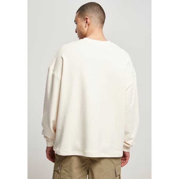 Sweatshirt - Urban Classics - rund hals - ekologisk bomull - oversized - herr Vit jag