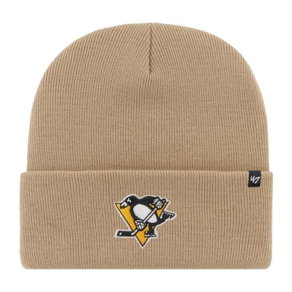 Neulottu hattu - 47 Brand - HAYMAKER Pittsburgh Penguins - Mies - khaki - Syksy / Talvi - Urheiluasut kaki