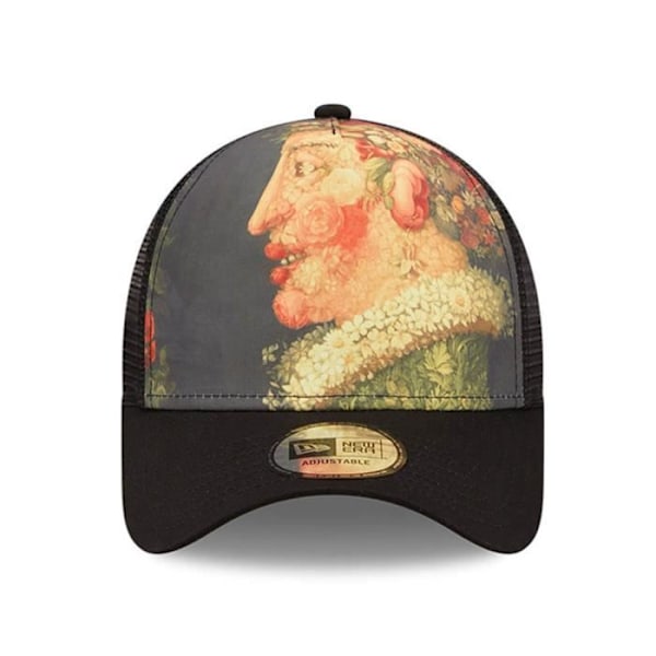 Casquette Trucker A-Frame 'Le Louvre' - NEW ERA - Sort - Maleri 'Foråret' eller 'Blomster vase' Svart