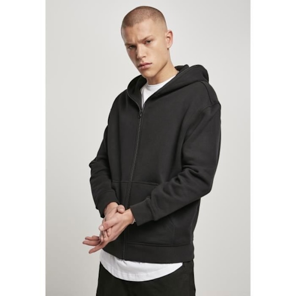 Urban Classics orgaaninen täysipitkä huppari - musta - XL sort L