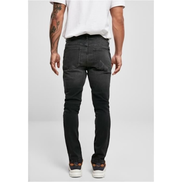 Jeans slim Urban Classics Heavy Destroyed - sort - 28x32 Svart 28