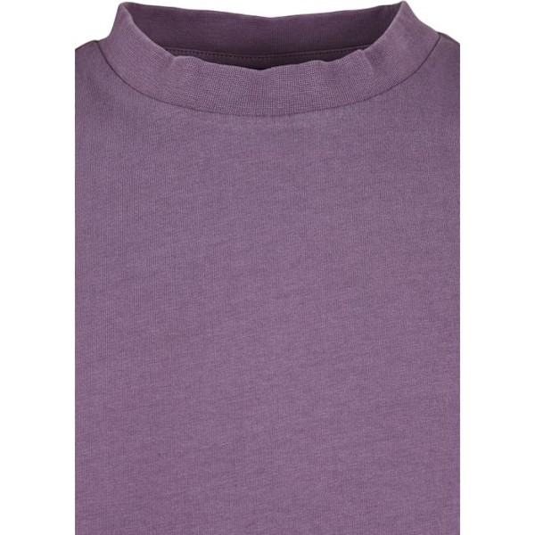 T-shirt til kvinder Urban Classics kort pigmentfarve udskåret lila jag