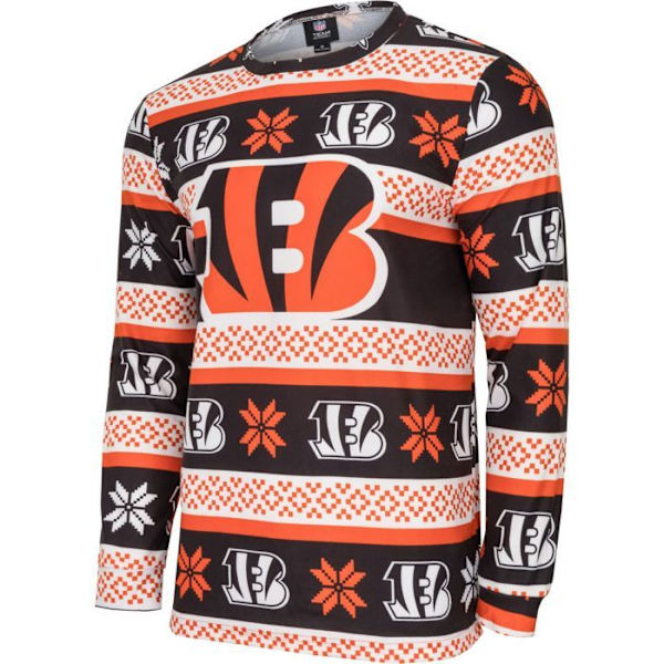 NFL-hold Vinter JULE Pyjamas Sæt skjorte og bukser Cincinnati Bengals jag