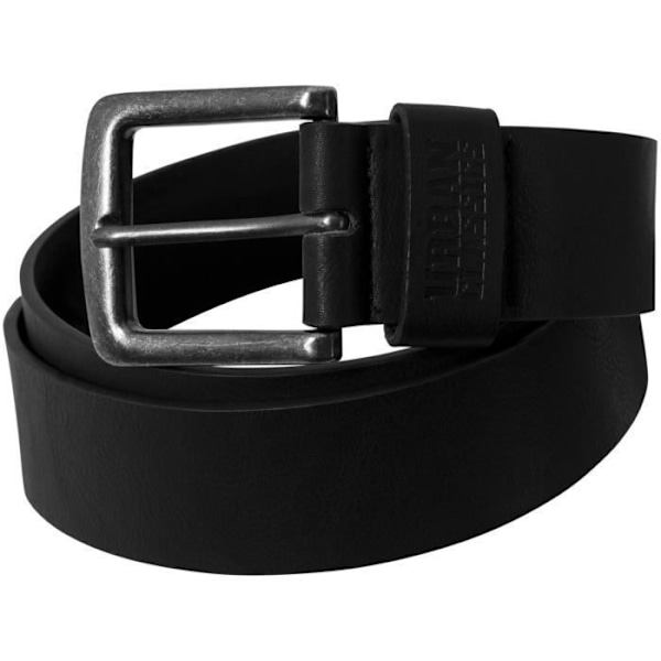 Bælte - Urban Classics - Imiteret læder - Sort - 100% polyurethan - Unisex