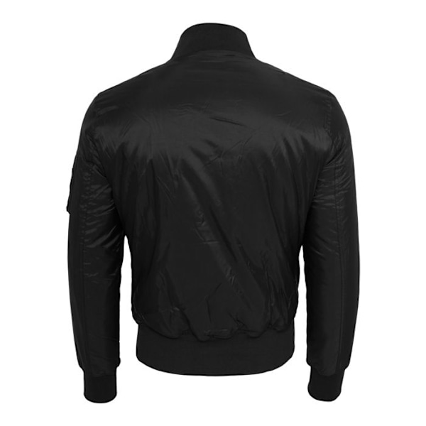 Veste - Urban Classics - Basic Bomberjakke - Sort - Unisex - Orange foring svart S