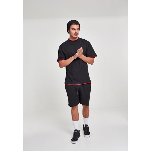 T-paita Urban Classic kontrasti pitkä vit svart XXXXXL