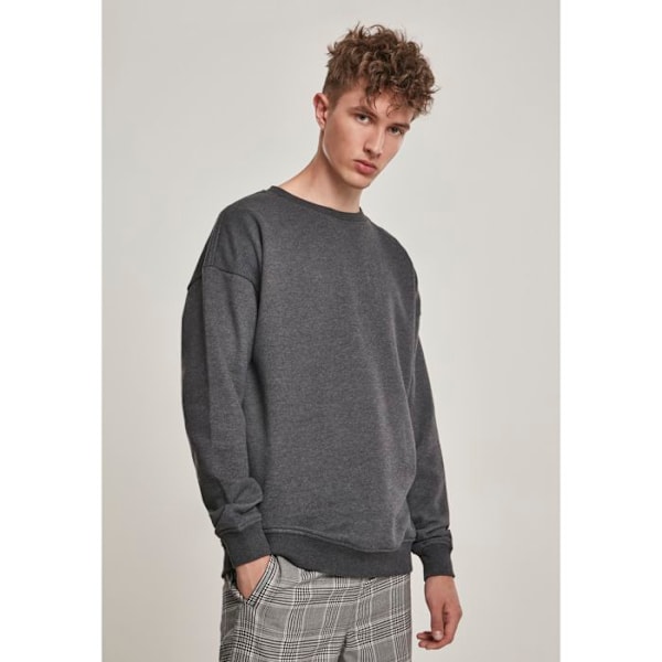 T-shirt - Urban Classic - Sweat - Svart tvättad - Långa ärmar - Klassisk krage tvättad svart XL