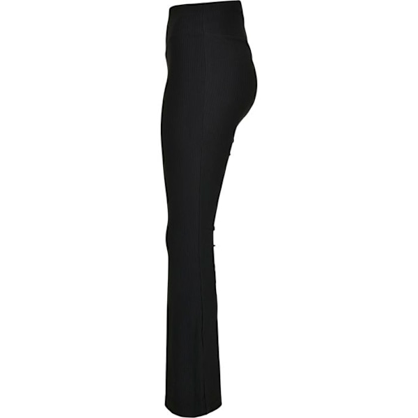 Leggings - Urban Classics - Boot Rib - Korkea vyötärö - Laajeneva - Suuret koot svart XXXXXL