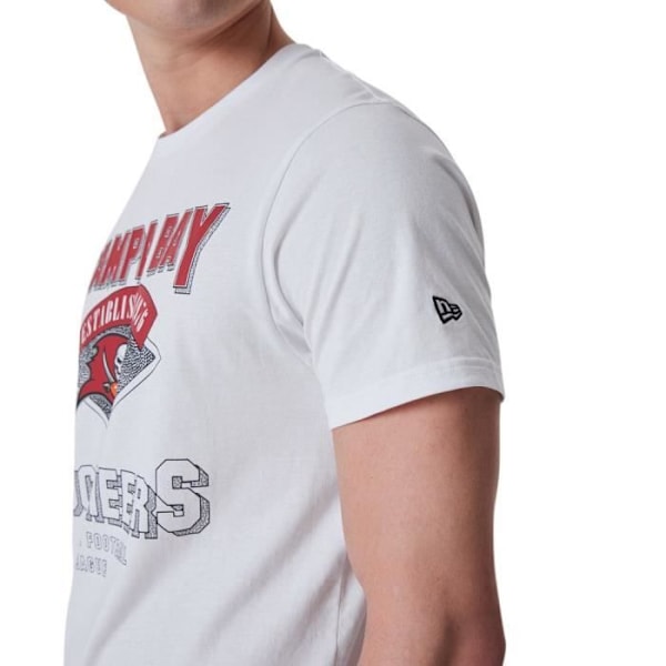 T-paita NFL Tampa Bay Buccaneers - NEW ERA - Lyhythihainen - Pyöreä kaulus Vit M