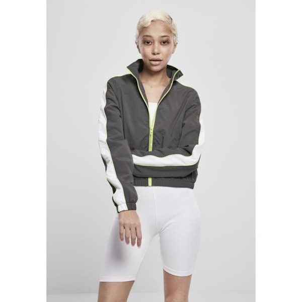 Damejakke - Urban Classic - Piped - Sort/lysegul - Lange ærmer - Multisport Sort/hvidgul XL