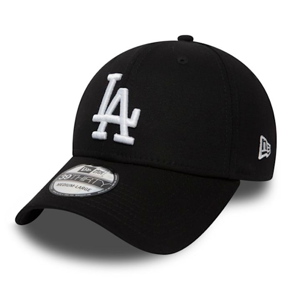 Baseballcap - New Era - Los Angeles Dodgers - 39THIRTY tilpasset - Sort - Sportswear