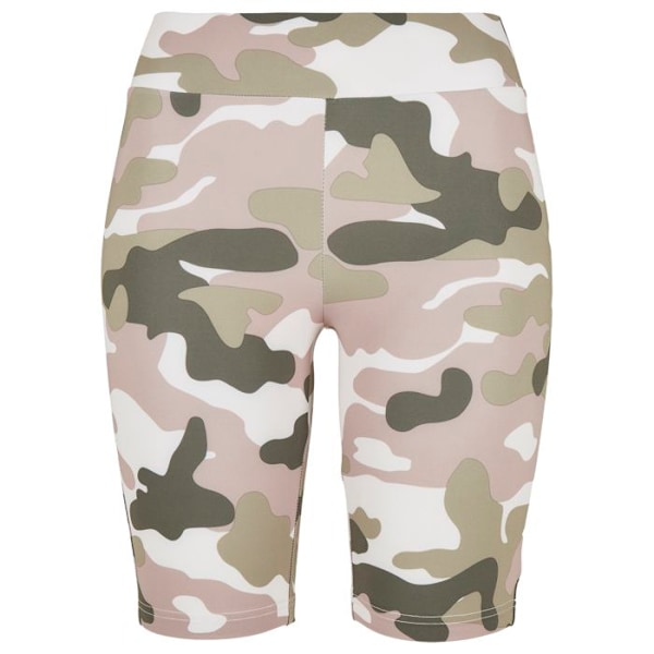 Korte cykelbukser dame - Urban Classics - Høj talje - Camouflage - Maksimal komfort - Tæt pasform roscamouflage XS