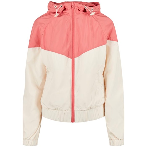 Vindjacka dam - Urban Classics - Arrow - Rosa/Vit - Multisport - Optimal komfort rosa/vit M