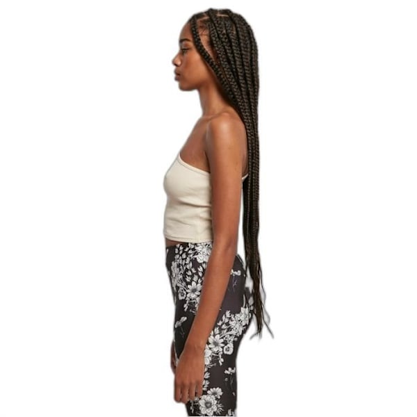Naisten lyhyt toppi Urban Classics Asymmetric - beige - L Beige jag