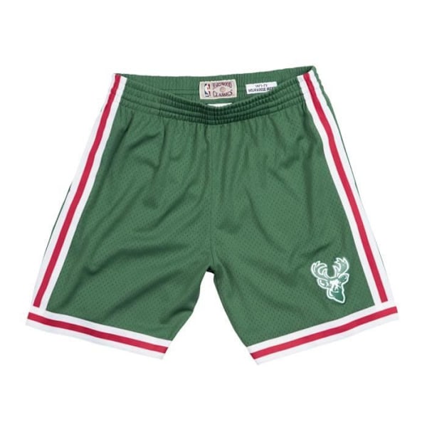 M&N NBA Swingman Shortsit Milwaukee Bucks Vieraspeli 1971-72 grön keltisk M