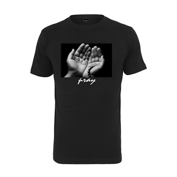 T-shirt - Mister Tee - pray 3.0 - Sort - Regular - Korte ærmer Svart S