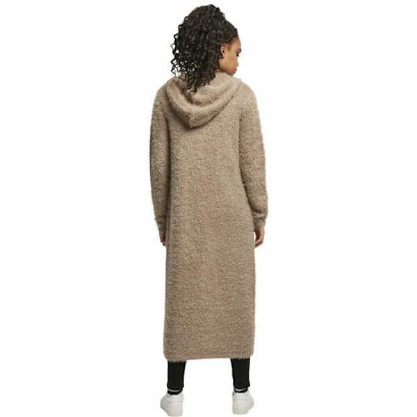 Urban Classics luva fjäder damjacka - stora storlekar - brun kastanj XXXXL