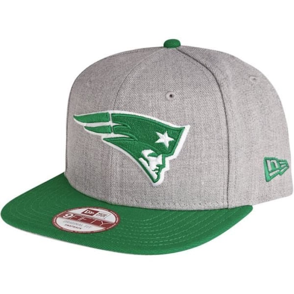 Uuden aikakauden snapback-hattu - New England Patriots harmaa / vihreä