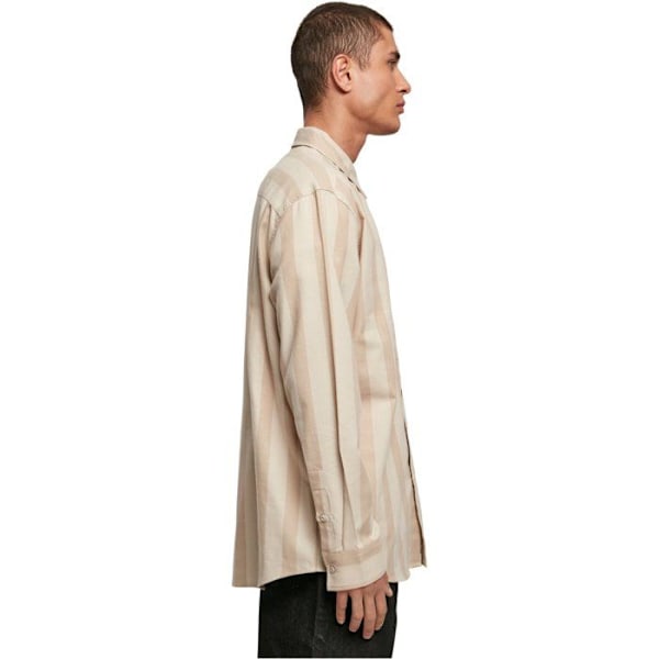 Chemise Urban Classics Raidoitettu - beige - S Beige