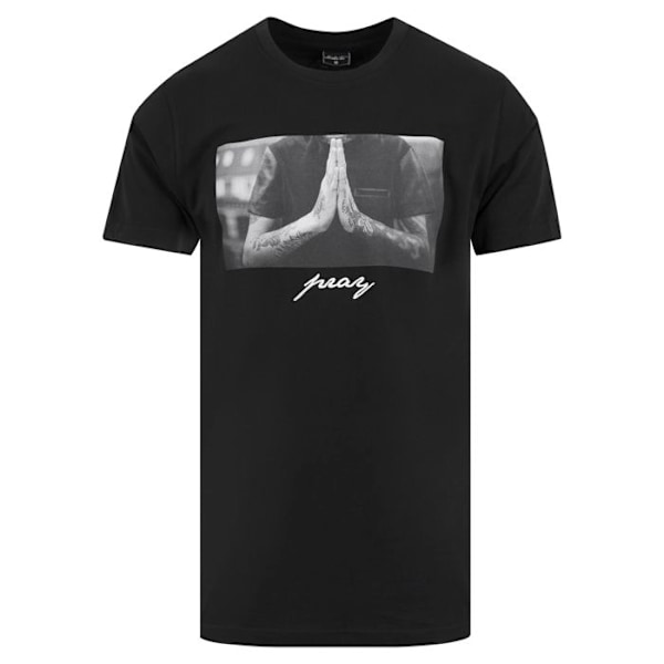 T-shirt - Mister Tee - bed - Sort - 100% bomuld - Korte ærmer svart S