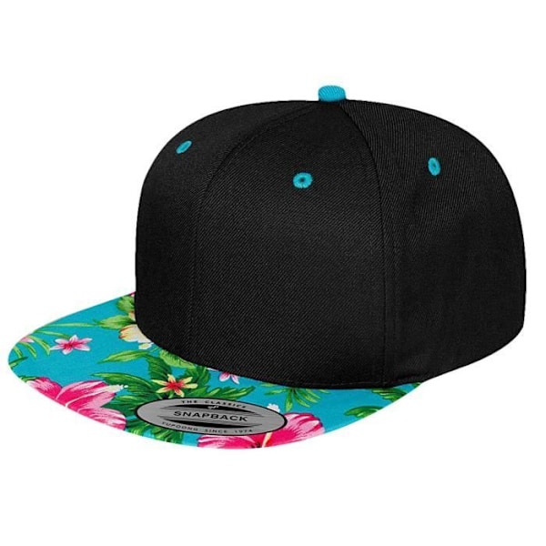 Snapback Kasket - Flexfit - Hawaiian - Sort - Justerbar - 80% Akryl, 20% Uld sort