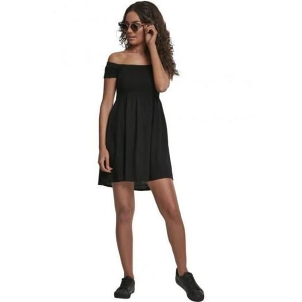 Off-shoulder klänning Svart XL