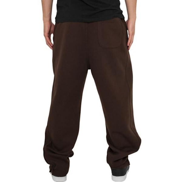 Miesten jogger-housut - Urban Classics - ruskea - koko 3XL - Urban Fit - vetoketjulliset taskut Brun XXXXL