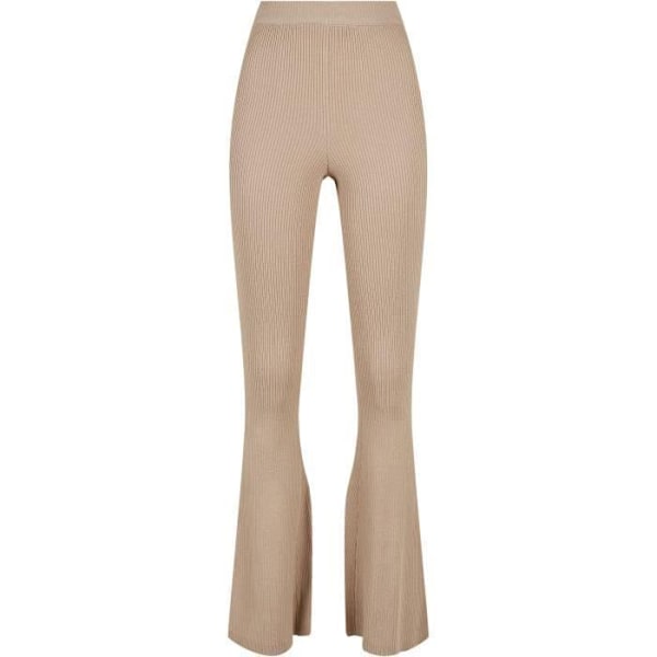 Urban Classics Rib Knit Bootcut Dam Leggings - Brun - M kastanj jag