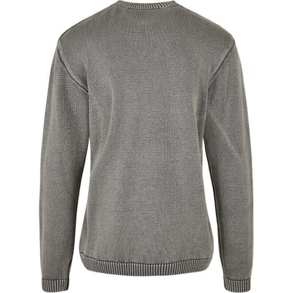 Huppari - URBAN CLASSICS - Ribattu raglan-neule - Harmaa - Pitkät hihat - Klassinen kaulus grå L